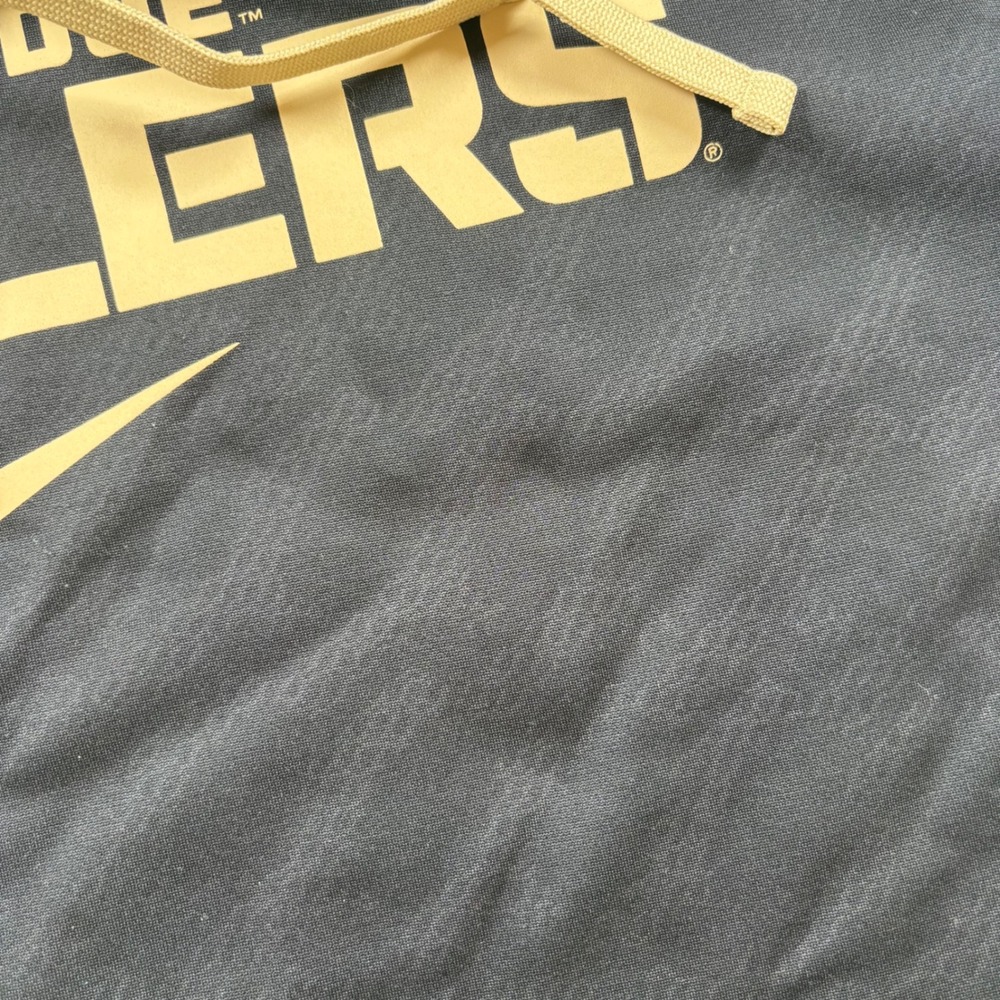 Nike Purdue Boilers Hoodie Mens Medium Black Gold Therma-FIT NCAA Sweatshirt - Picture 8 of 12